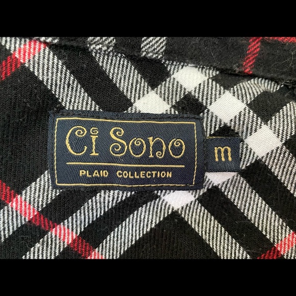 Flannel shirt dress with belt - Picture 6 of 6